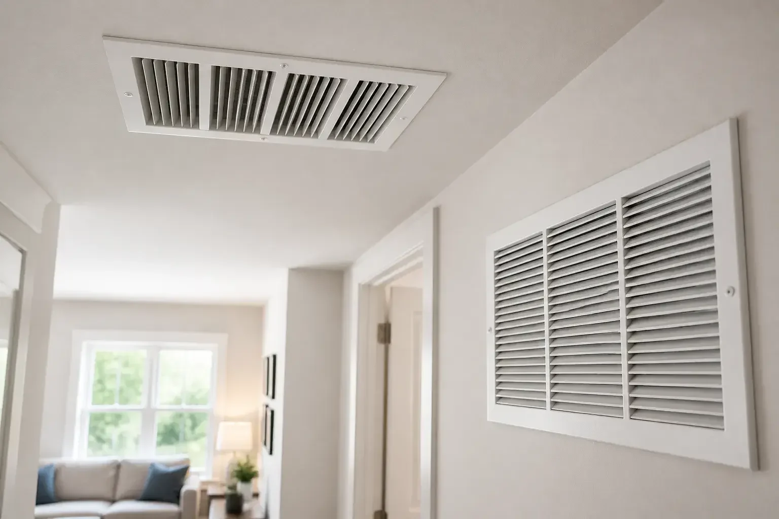 Clean residential vent and return grille